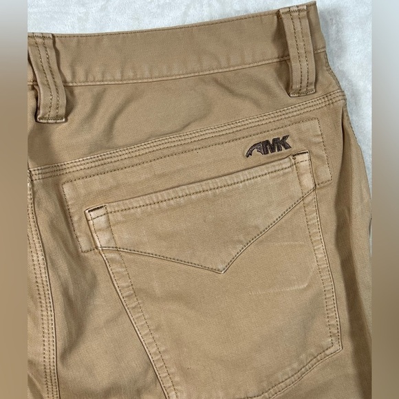 Distressed Mountain Khakis 36W 34L Slim Tailored British Khaki Performance Pants - Picture 13 of 15